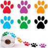 500Pcs Colorful Paw Print Stickers Dog Cat Paw Labels Stickers Reward Sticker