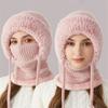 Hooded Balaclavas Face Mask Neck Scarf Set Wind-Resistant Balaclava Ski Hat  for Cold Weather