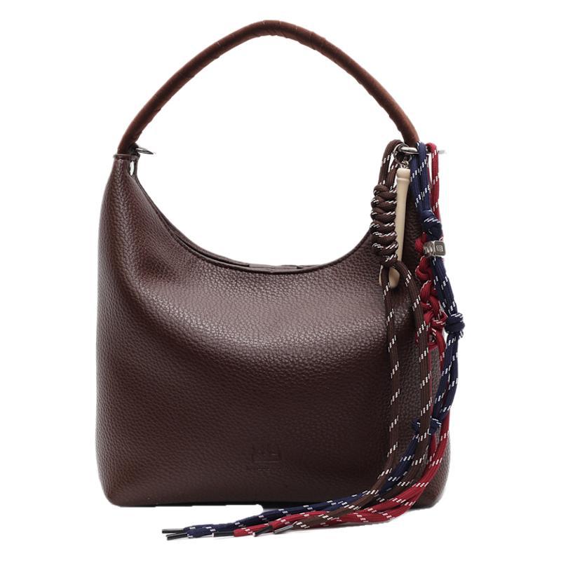2025 new fashion trend retro milkshake white armpit bag lunch box bag shoulder crossbody women's handbag