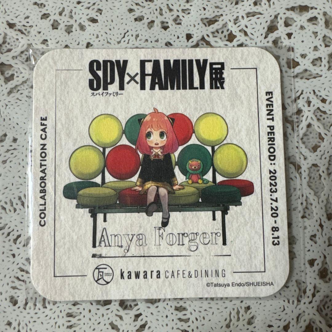 Used SPYFAMILY Exhibition kawara CAFE&DINING Coaster