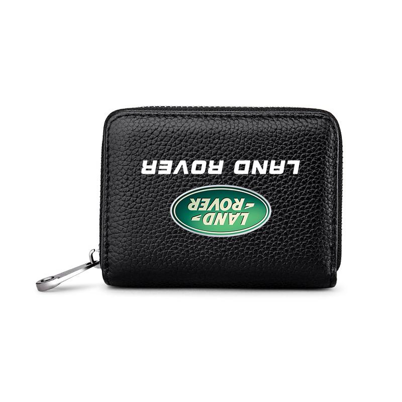 Genuine Leather Car Driver's License, ID Card, Bank Card Wallet for Land Rover Range Rover Defender Freelander Discovery 1 2 3 Evoque Rover L322 L405