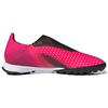 adidas X Ghosted .3 Schnürlose Turfschuhe Bequeme Schlupf-TF (Gummistollen) Strapazierfähige Fußballschuhe Unisex-Schuhwerk Magenta FW6972