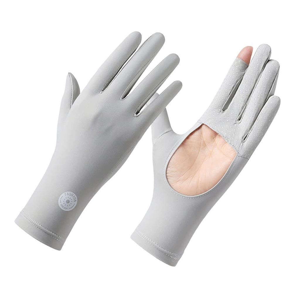 

Sun Protection Touch Screen Gloves Driving Cycling Riding Gloves Men Women Basketball Running сірий
