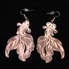 Trendy Fish shaped Earrings Fashionable Hollow Fish Ear Pendant for Parties Date