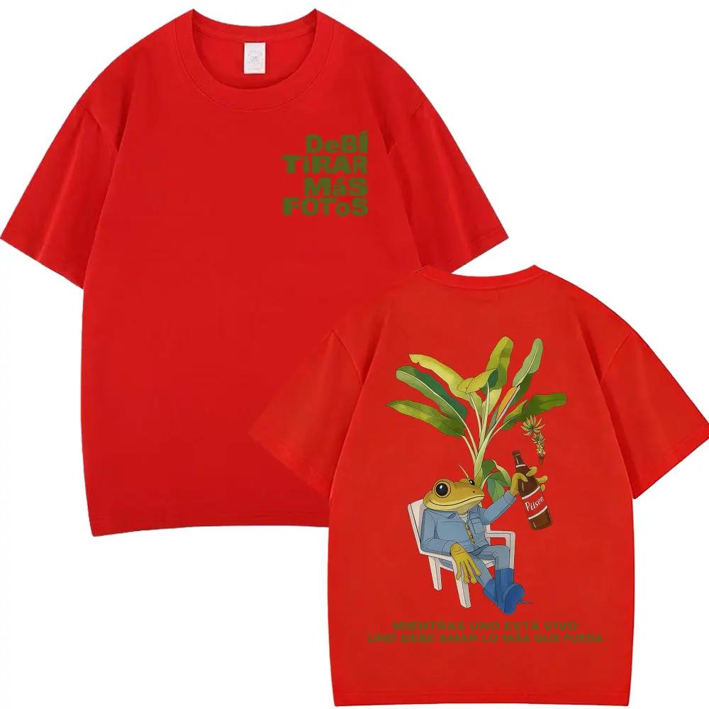 Rapper Bad Bunny Tshirt Debi Tirar Mas Fotos DTMF World Tour T Shirts Unisexs Women Fashion Vintage Hip Hop Aesthetic Tshirts