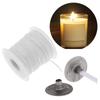 Oil Lamps Environmental Spool Cotton Wick Candlestick Sustainer Tabs Wax Candle Core Square Braid