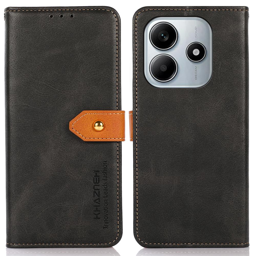 KHAZNEH For Xiaomi Redmi Note 14 4G (163.25mm) Wallet Phone Case Stand Leather Flip Cover A