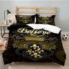 Orleans Saints Logo Bedding Set 3pcs, High Quality Bedding Set Including 1pc Duvet Cover And 2pcs Pillowcases for Bedroom, Dormitory Gift