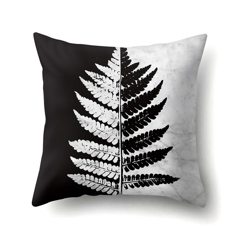 Polyester Pillow Case Automobile Decoration Home Printed Pillow Case Waist Cushion Cover Car Cushion Head Cushion Cover