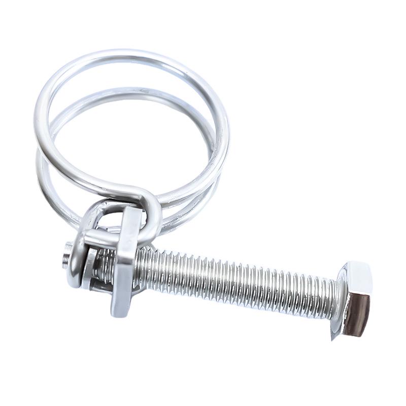 304 Stainless Steel Double Wire Hose Clamp for Rubber Hose