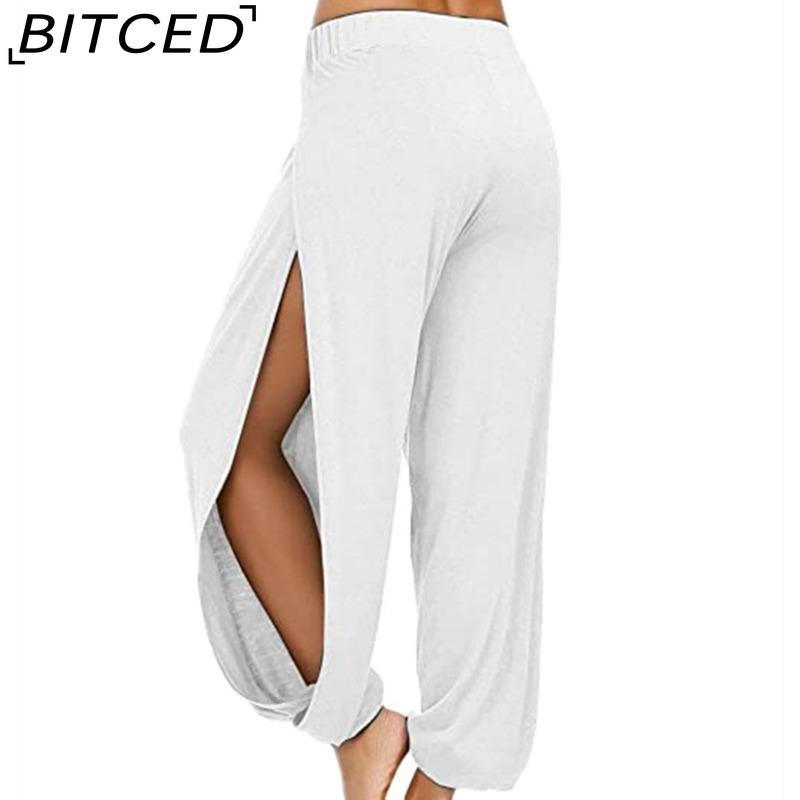 

BITCED Женские модные повседневные однотонные брюки и капри с принтом S