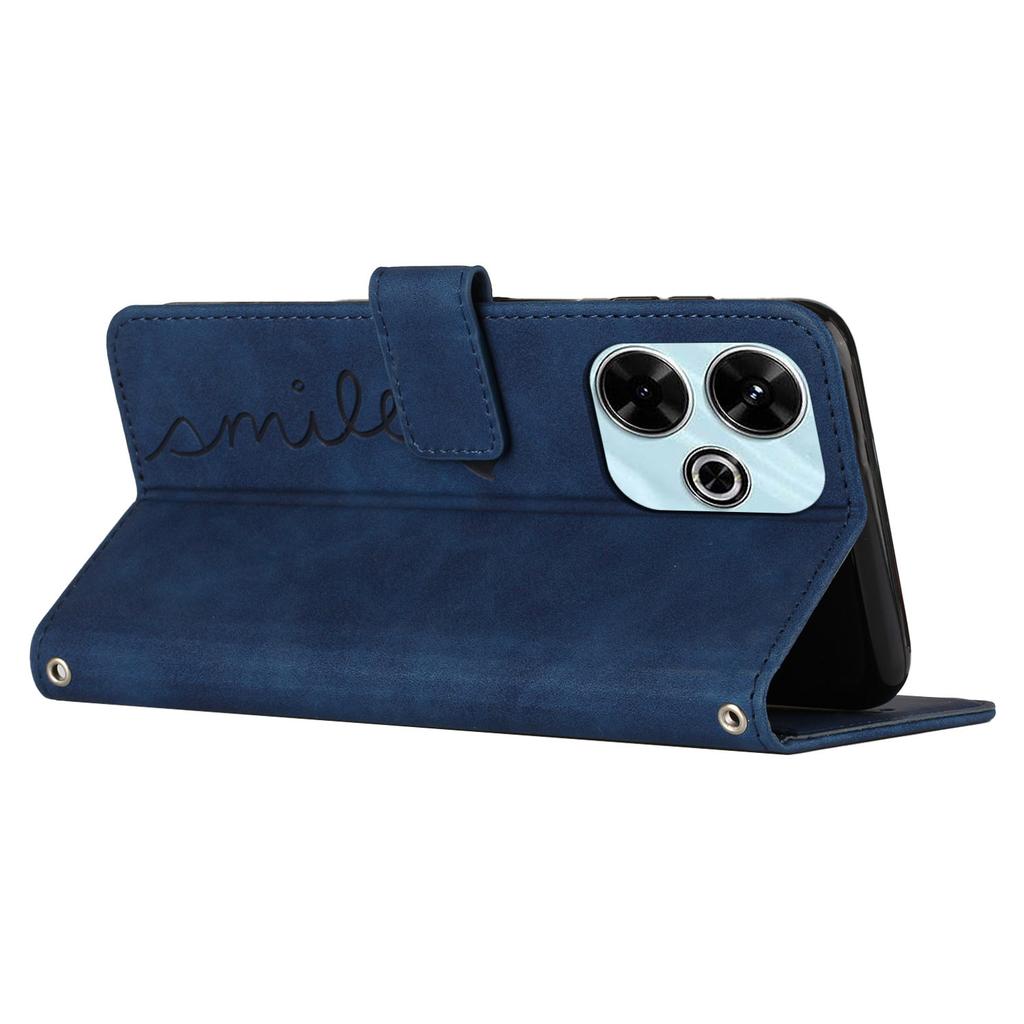 For Xiaomi Redmi 13 5G/13 4G/Note 13R 5G/Poco M6 4G Case Wallet Imprinted PU Leather Phone Stand Cover