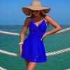 2026 European and American New One-piece Swimsuit Women's Solid Color Hollow Explosion Skirt Bikini Spot