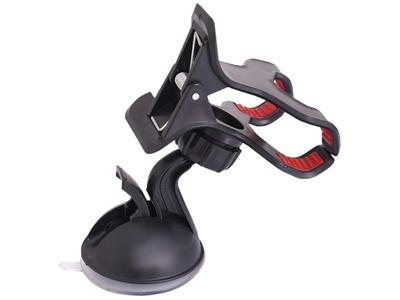 Universal Holder "Double Clip" with Suction Cup Mounting, Max.. Span Ok. 90mm