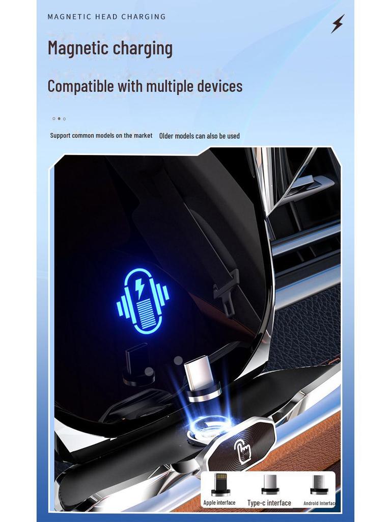 A1 A2 Kabelloses Autoladegerät und Telefonhalterung – Schnelles Laden mit 10 Sicherheitsfunktionen