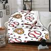 Baseball Theme Printed Blanket - Perfect for Couch, Bed, Travel & Outdoor Use | Machine Washable, Cozy & Durable.