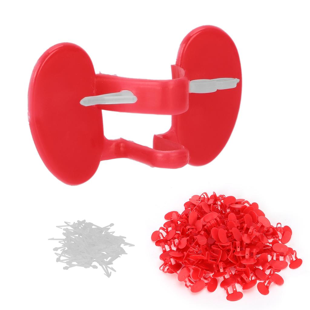 100ks Kuřecí Peeper Kuřecí brýle AntiPecking s embolií očí pro malé kuře(Dvojitý paprsek )