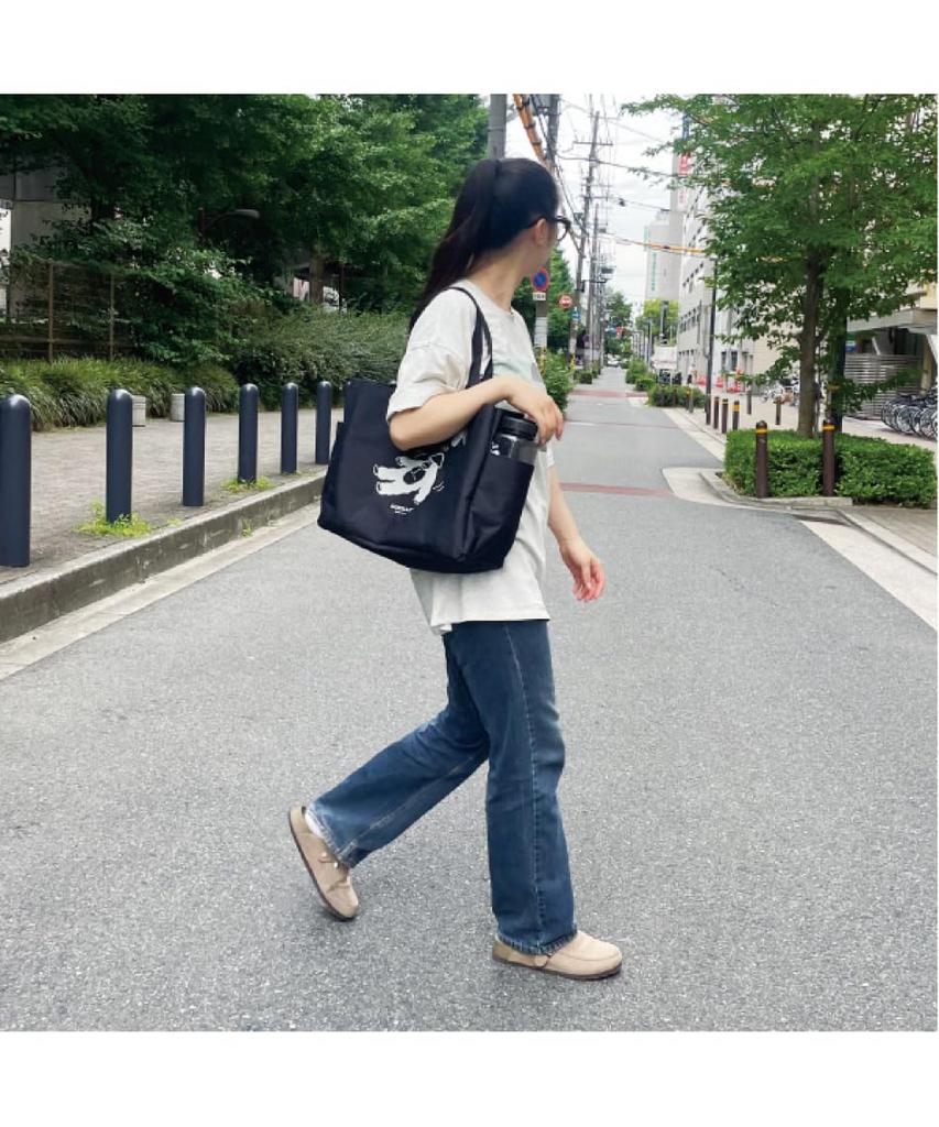 Pine Create Relax Tote Bag, Polka Dots, Size: Approx. W37 D30 H15 24P45238