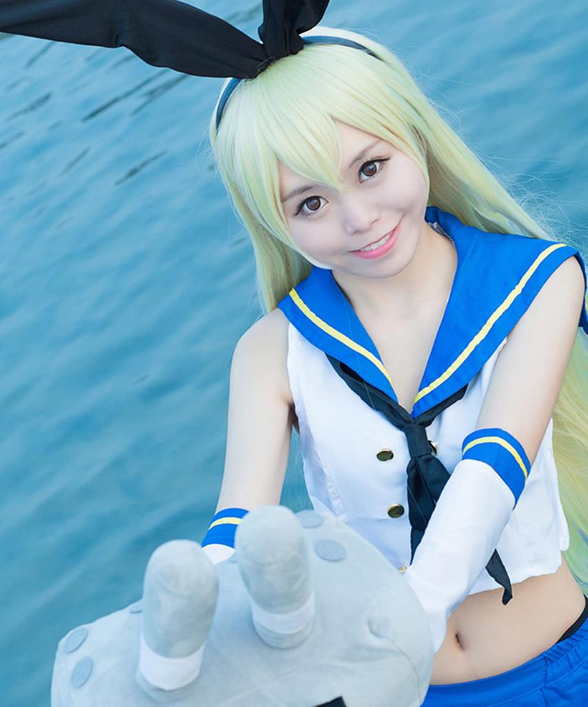 [Milky Time] Kantai Collection Shimakaze Cosplay Kostüm mit Perücke, Halloween Zerstörer Mädchen, Matrosenuniform, Schiffsmädchen