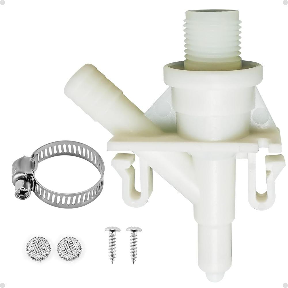 Stainless Steel water valve kit DIY Pedal flush Toilets valve for 385311641/Dometic