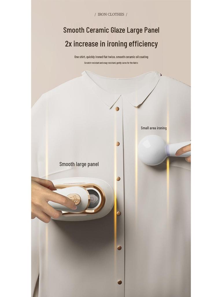 Portable Handheld Garment Steamer and Travel Iron