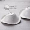 European Style Pure White Ceramic Salad Bowl Snack Dessert Bowl White Porcelain Dishes Kitchen Tableware Dining Table Decoration