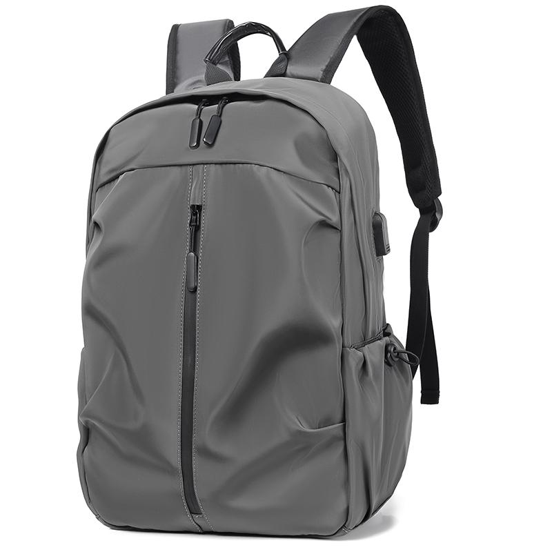 

Simple business computer backpack, casual sports large capacity commuter travel bag, student backpack сірий колір