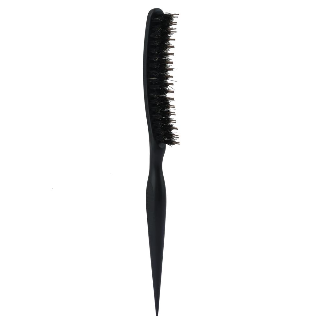 BEPAN 3 in 1 Teasing Bristle Hair Brush Edge Control Comb for Women Slick Back Comb with Rat Tail Pick Volumizing & Lift Styling Tool