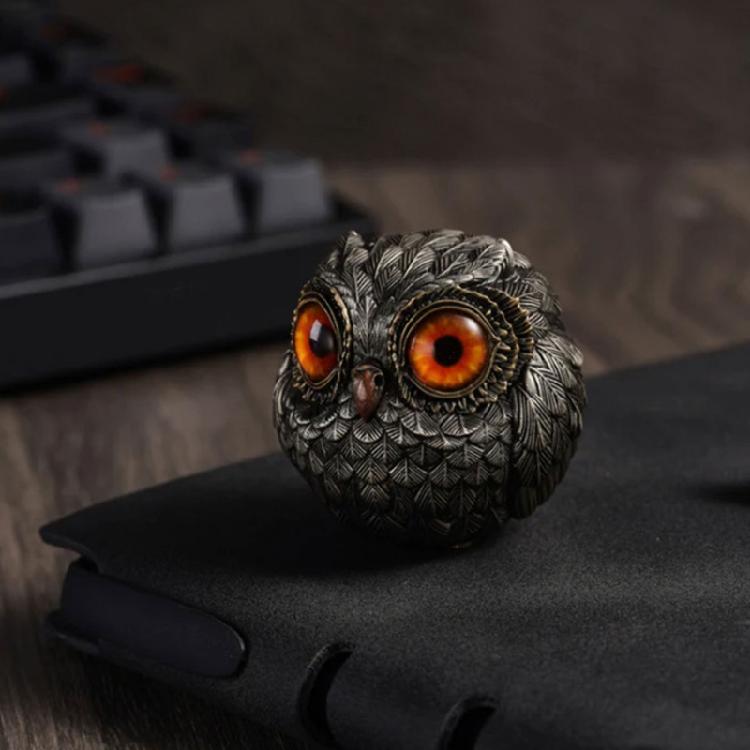 Charm Resin Owl Decoration With Fine Detail Owl Sculpture For Bedroom, Office, Or Living Area for Stylish Home
