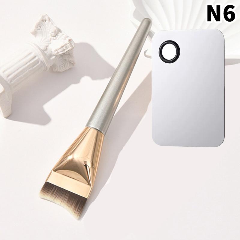 Kątowy Pędzel do Podkładu Kosmetyczny Zestaw Palet do Makijażu Krem do Podkładu Narzędzie do Mieszania Nail Art Makijaż Kosmetyczny Zestawy Narzędzi do Makijażu