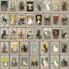 78 Cat Tarot Card Doodle Personalized Creative Trend DIY Skateboard Mobile Suitcase Stickers Waterproof