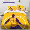 Cristiano Ronaldo Wzór Pościel Zestaw Kołdry Dekoracja Domu Prezent (1 * poszwa na kołdrę + 2 * poszewki na poduszki bez rdzenia)