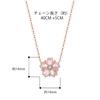 Cherry Blossom Necklace for Pink Blossoms are in Full Silver Flower Pendant High School Birthday Gift for Popular [FH.bird] Women, Popular, Gold,