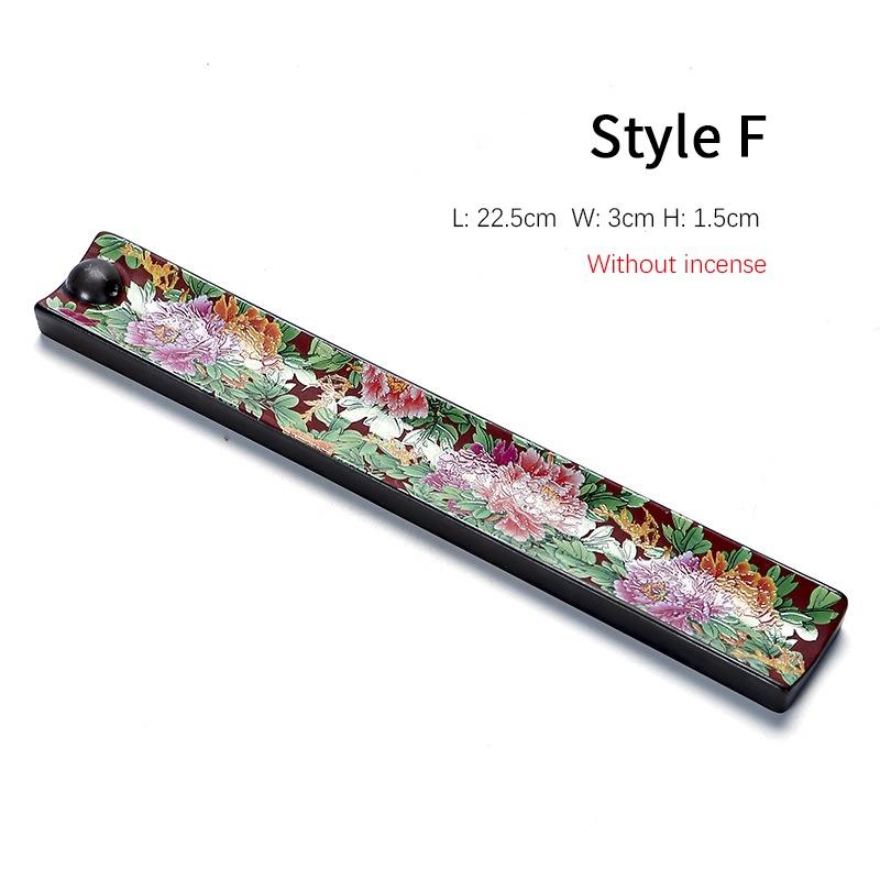 Ceramic Incense Burner Chinese Style Enamel Color Indoor Aromatherapy Burner