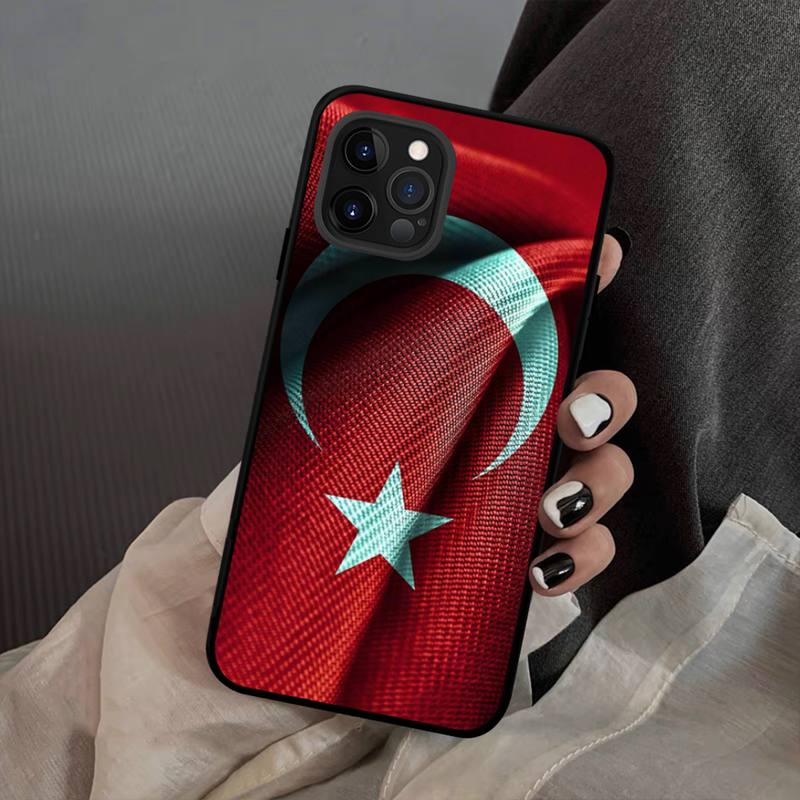 Flag Turkey Istanbul Antalya Mustafa Wolf Phone Case Silicone Soft for Iphone 14 13 12 11 Pro Mini XS MAX 8 7 6 Plus X XS XR