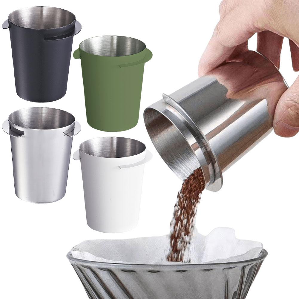 Coffee Dosing Cup Stainless Steel Espresso Coffee Dosing Cup Reusable Coffee Grinder Powder Cup Cafe Barista Tool