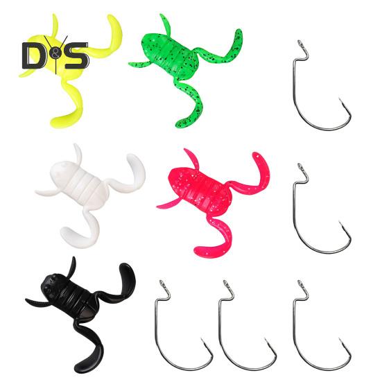 

5 шт. 4,8 см/4,8 г мягкая лягушка-приманка для верхней воды с 5 крючками плавающая искусственная лягушка из термопластичного эластомера рыболовные принадлежности для соленой воды пресноводного окуня змееголов Sets