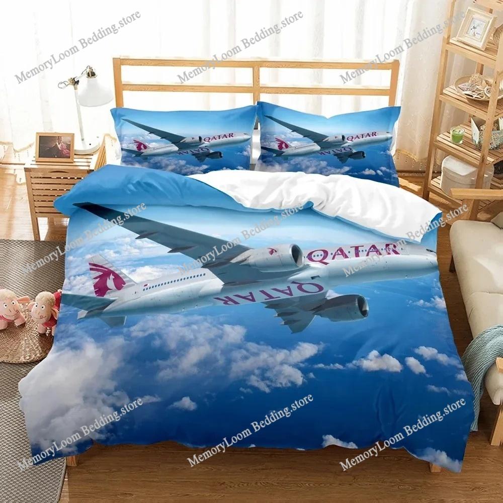Aircraft Duvet Cover Set Comforter Bedding Set 3D Printing Luxury Kids Boys Quilt Cover Queen King Decor Home Textile