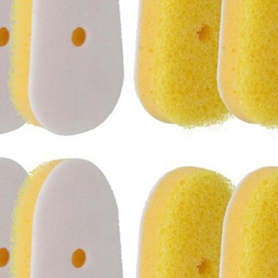 8 ks Náhradní houbičky na mycí tyčinku Neškrábavé Dvojí textura Mycí houbičky Náhradní Houbičky do myčky