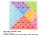 1 Set Tangram Puzzle Hands-on Ability Bright Colors Lightweight Parent-children Interactive Jigsaw Tangram Toy for Kindergarten