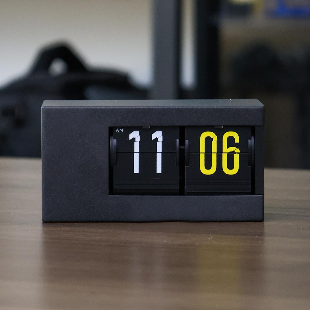 

Automatic Flip Clock - Digital Desktop Alarm Clock With Vintage Retro Style, Minimalist Bedside & Office Decor, Unique Gift Idea