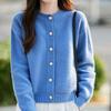 Wool Honeycomb Knit Sweater for Women: Lazy Style, Round Neck, Loose Fit - New 2025 Autumn/Winter Collection