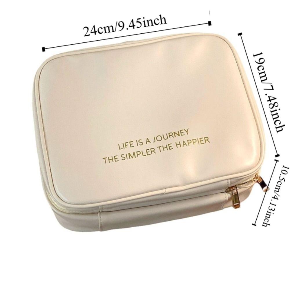 Portable Cosmetic Bag Large Capacity Toiletry Bag Fashion Makeup Bag  Women