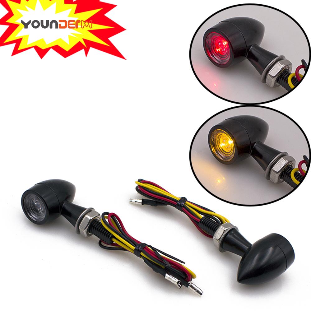 Hot Selling Motorcycle 12v Led Turn signal Light Kit Zinc Alloy Turn Signals for Motorcycle красный