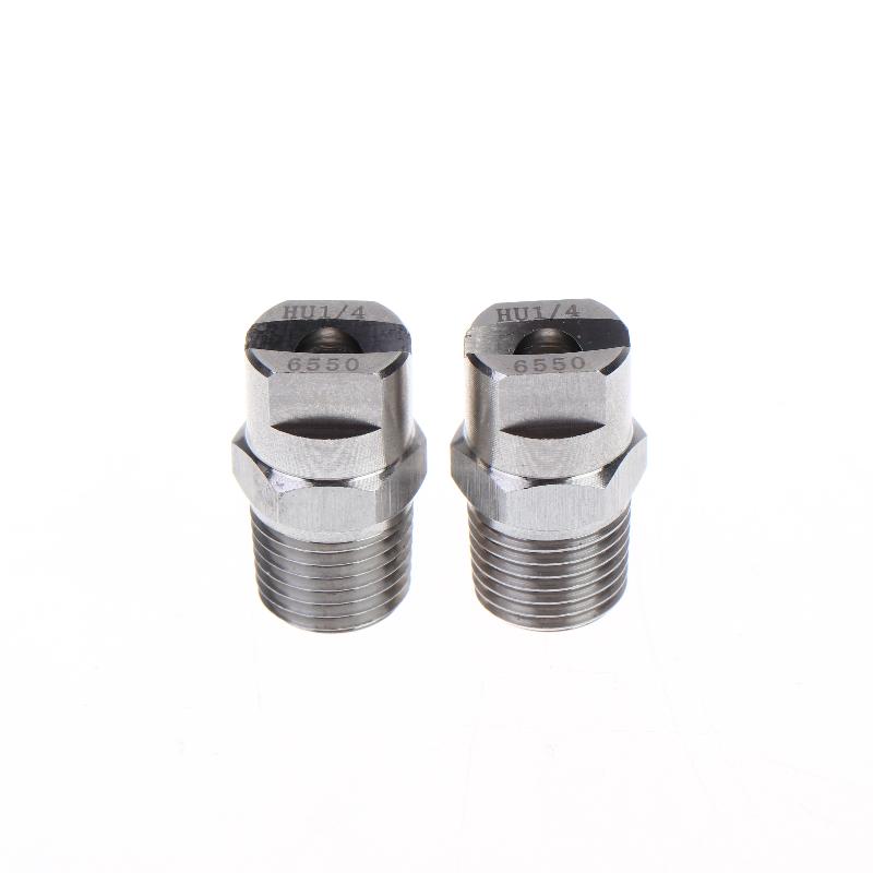 2Pcs Bspt High Pressure Flat Fan Nozzle 65 Degree Hvv Water Spray Nozzle For Cleaning