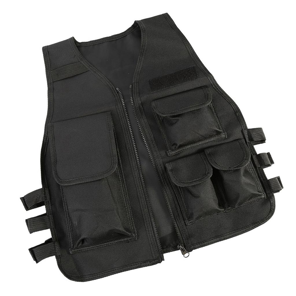 Nylon CS Game Molle Plate Carrier Body Armor Vest For Children (black)