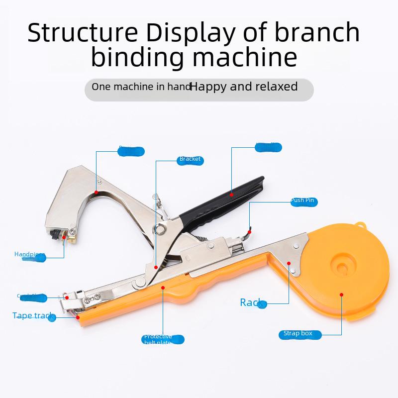 Μηχανή Δεσίματος Κληματαριάς για Σταφύλια, Ντομάτες και Αγγούρια - Πιστόλι Tapener για Αποτελεσματική Υποστήριξη Φυτών