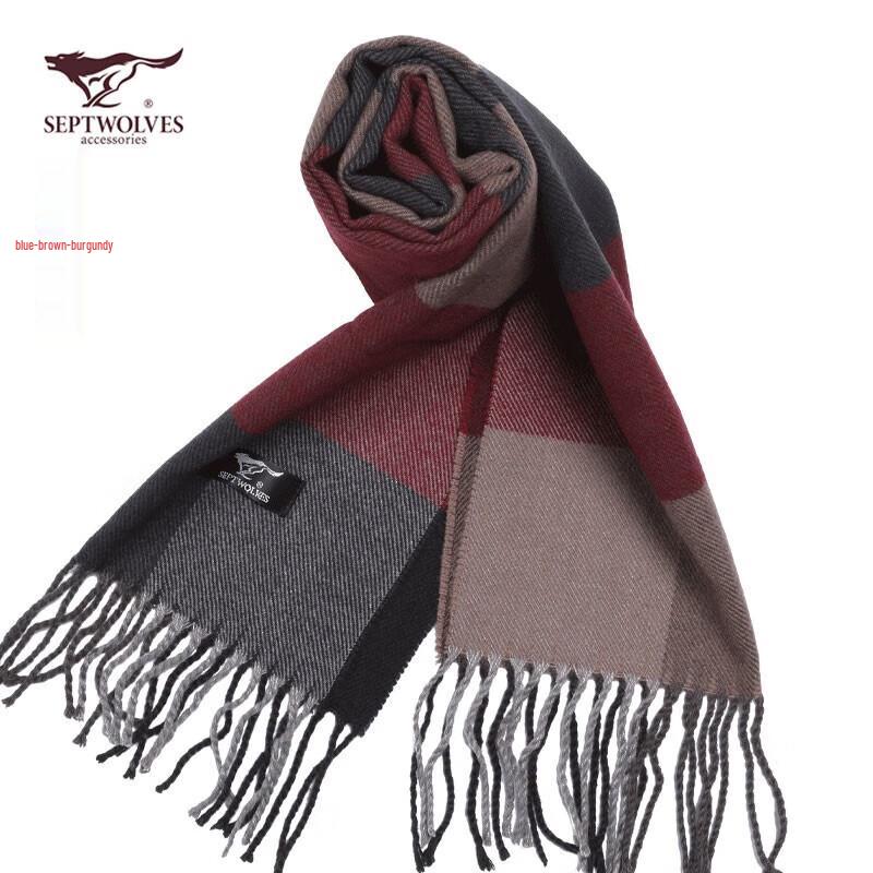 

Мужской зимний акриловый шарф Septwolves