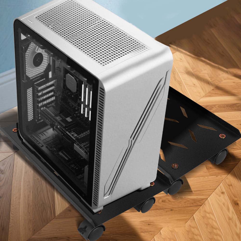 Für den Büroeinsatz Mobiler Computerständer Verstellbarer Computer-Tower-Ständer Flexibler Arbeitsplatz Verstellbarer Computer-Tower-Ständer