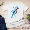 Watercolour Blue Jay Bird Artistic Animal Painting Unisex T-Shirt Mens Womens Tees Top